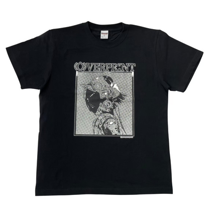 ぷるぷるパンク x overprint コラボTシャツ (BLACK/APRICOT)