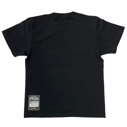 ぷるぷるパンク x overprint コラボTシャツ (BLACK/APRICOT)