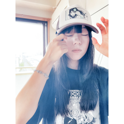 ぷるぷるパンク x overprint コラボTシャツ (BLACK/APRICOT)