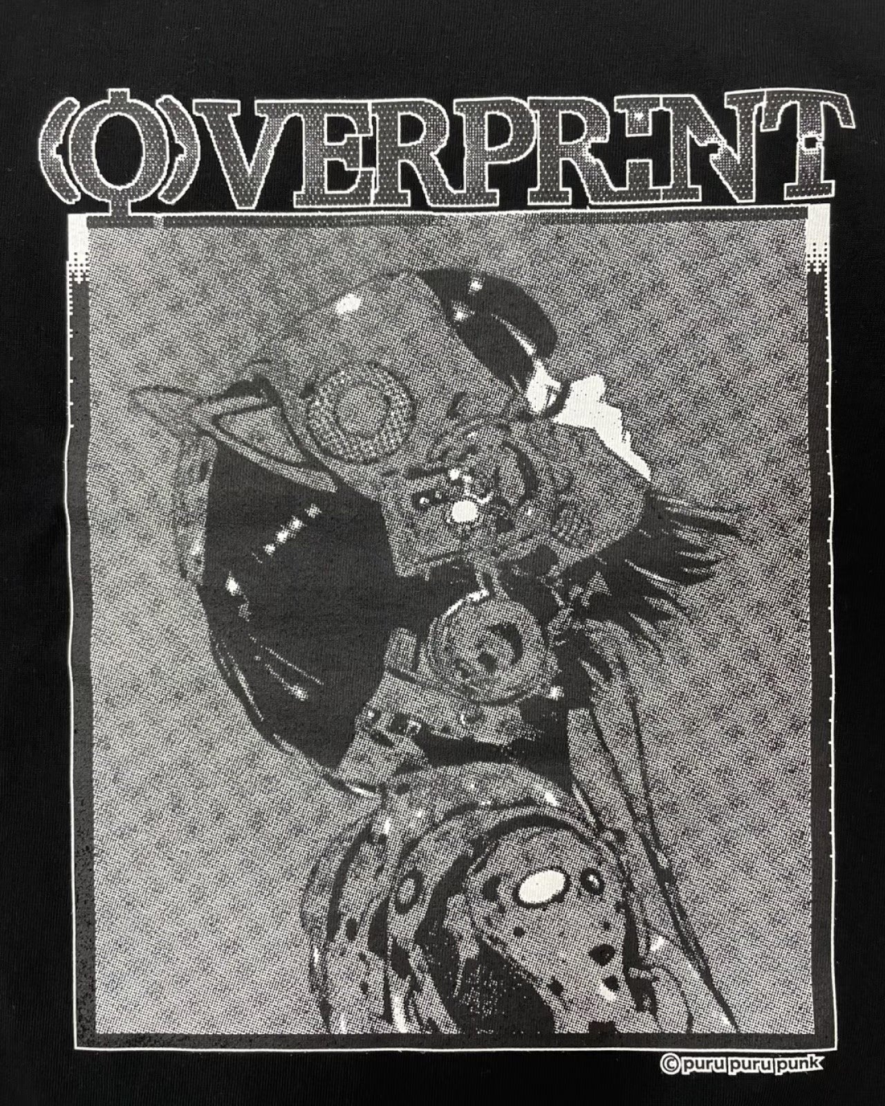 ぷるぷるパンク x overprint コラボTシャツ