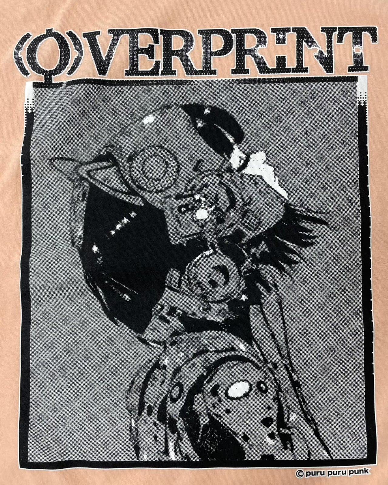 ぷるぷるパンク x overprint コラボTシャツ